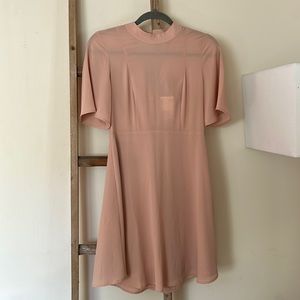Short sleeve neck high dress
